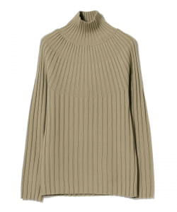 AURALEE / WOOL RIB TURTLE NECK