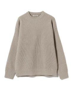 AURALEE / SUPER FINE WOOL RIB KNIT BIG PULLOVER