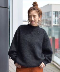 BEAMS JAPAN / 女裝 馬海毛 圓領 毛衣