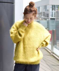 ＜WOMEN＞BEAMS JAPAN / モヘヤ クルー ニット