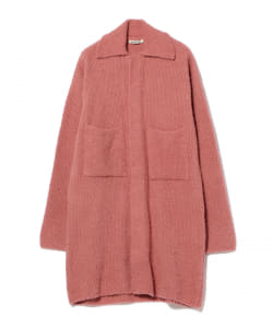 AURALEE / COTTON LINEN CUT SHAGGY KNIT CARDIGAN