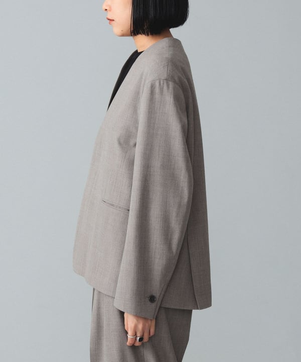 BEAMS BOY（ビームス ボーイ）maturely / 2Way Stretch Nocollar