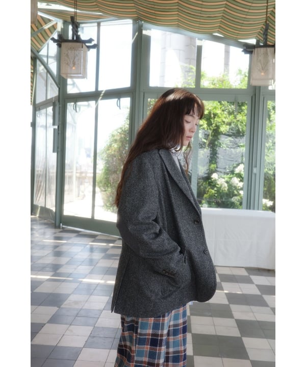 BEAMS BOY（ビームス ボーイ）ツイード スリーボタン ビッグ