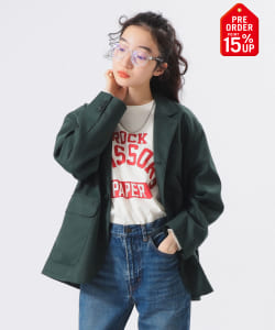 【+15%ポイントUP】ポリエステル ツイル スリーボタン ジャケット