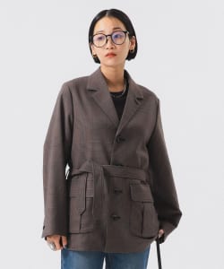チェック シューティング ジャケット