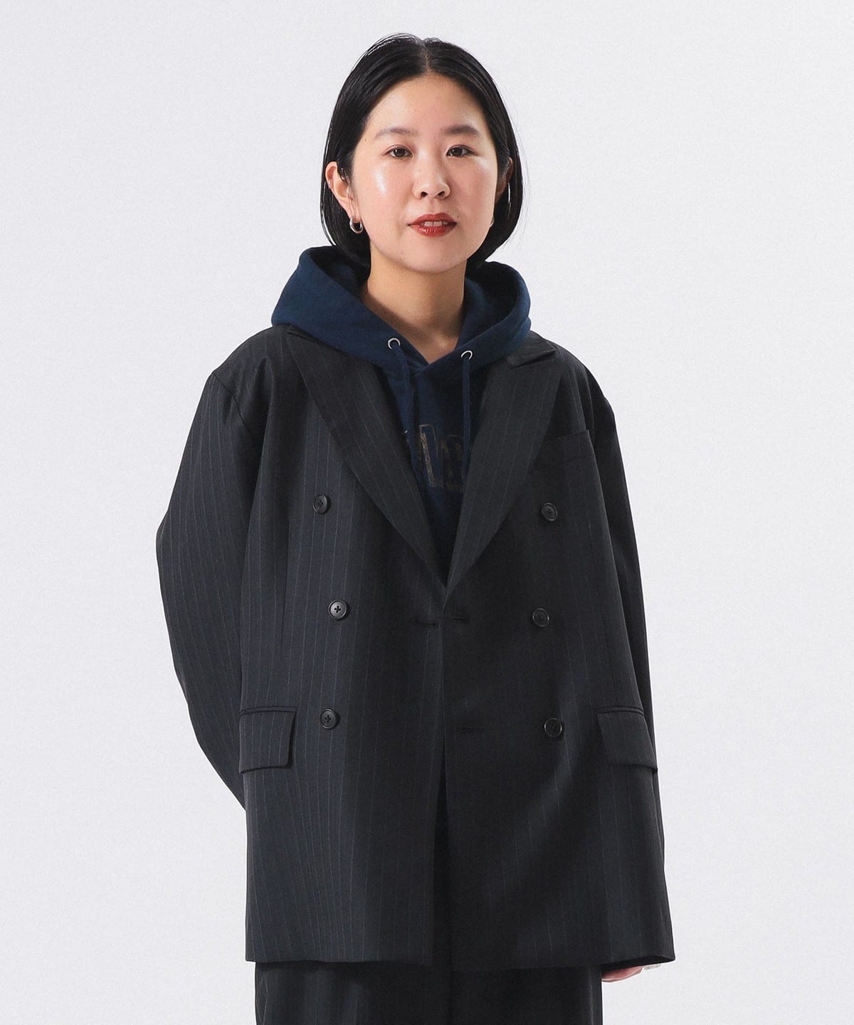 カフ デタッチャブル ダブルジャケット ジャケット WOMEN CHARCOAL ST 1 カフ デタッチャブル ダブルジャケット ジャケット WOMEN CHARCOAL ST 1