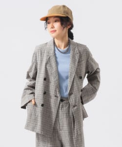 【+10%ポイントUP】チェック ダブル ジャケット