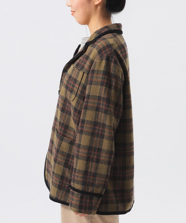 Wool check jacket