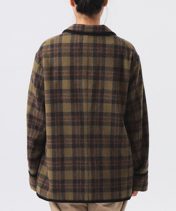 Wool check jacket