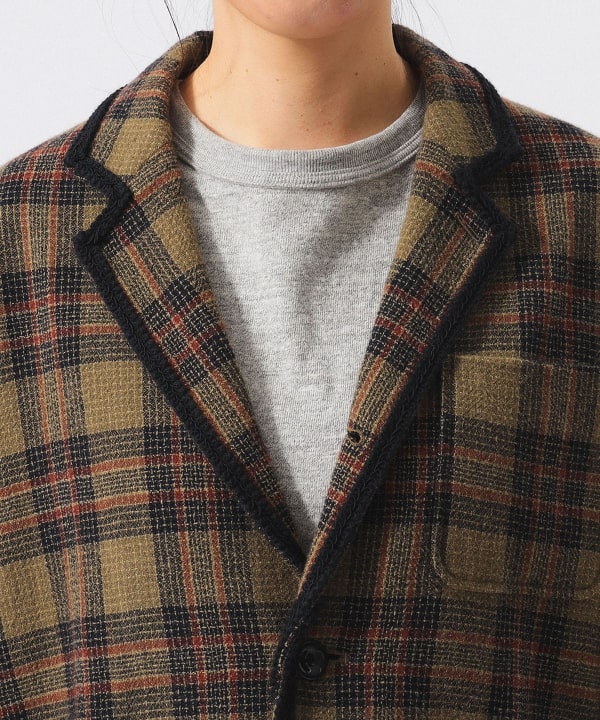 Wool check jacket