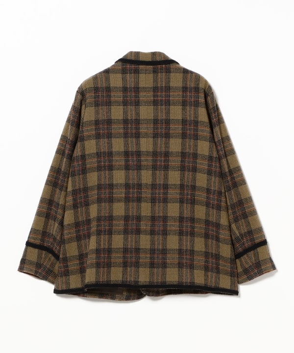 Wool check jacket