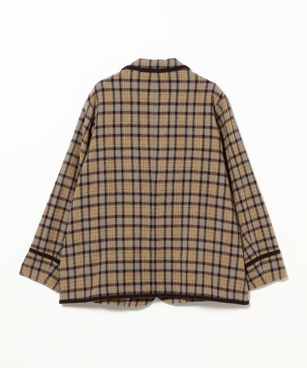 Wool check jacket