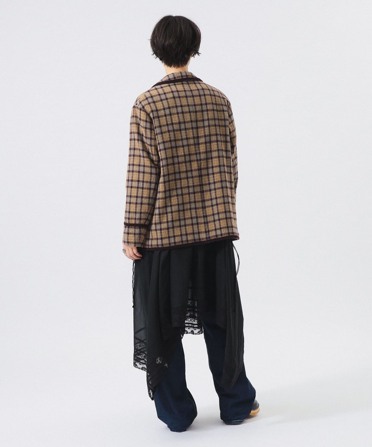 BEAMS BOY（ビームス ボーイ）ウール チェック ジャケット（ジャケット