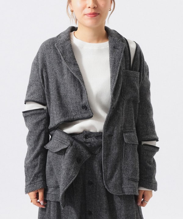 【別注】ENGINEERED GARMENTS × BEAMS BOY / Zip Herringbone Jacket