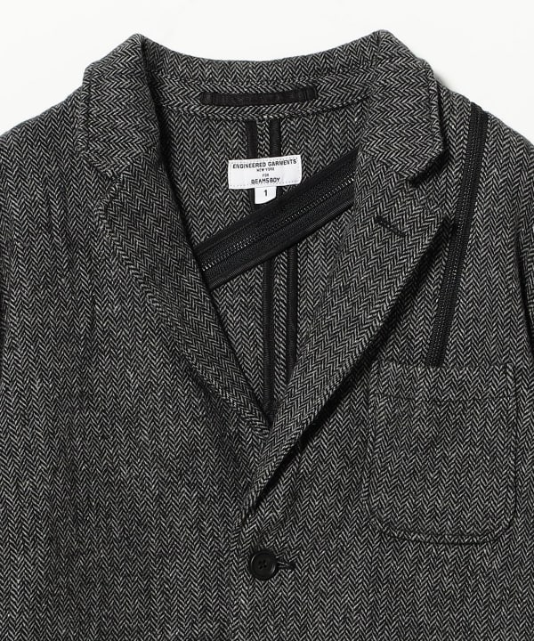 【別注】ENGINEERED GARMENTS × BEAMS BOY / Zip Herringbone Jacket