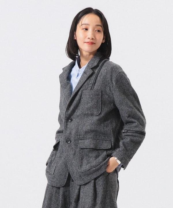 【別注】ENGINEERED GARMENTS × BEAMS BOY / Zip Herringbone Jacket