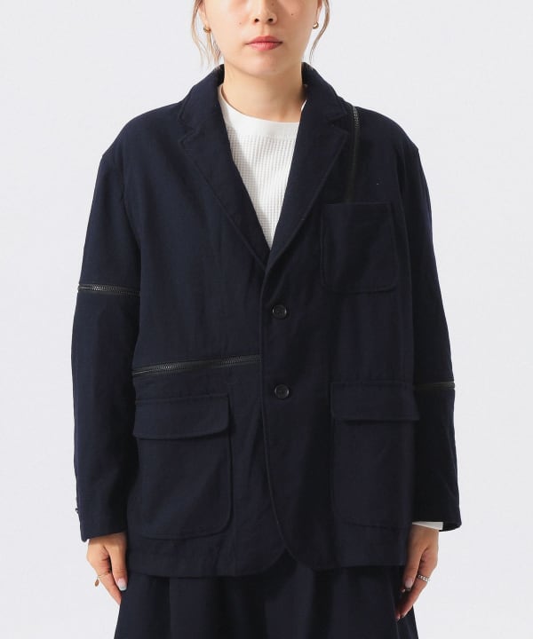 【別注】ENGINEERED GARMENTS × BEAMS BOY / Zip Wool Serge Jacket