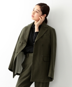 BEAMS BOY / コットン×ウール ダブルボタン ジャケット