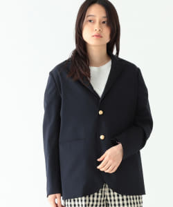 BEAMS BOY / ポリエステル ウール 3ボタン ブレザー