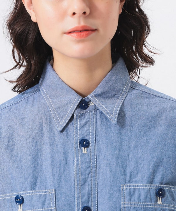 BEAMS BOY(ビームス ボーイ)シャンブレー ステンシル BEAMS BOY(ビームス ボーイ)シャンブレー ステンシル