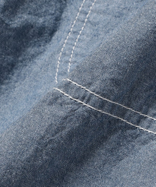 BEAMS BOYオールインワン シャンブレー ステンシル オールインワン BEAMS BOY（ビームス ボーイ）シャンブレー ステンシル