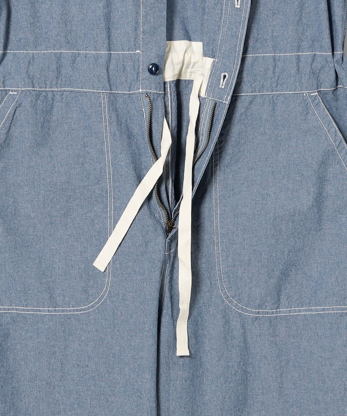 BEAMS BOY（ビームス ボーイ）シャンブレー ステンシル オールインワン