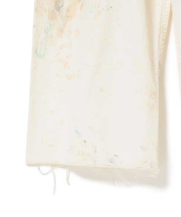 BEAMS BOY（ビームス ボーイ）ホワイト ペイント オーバーオール