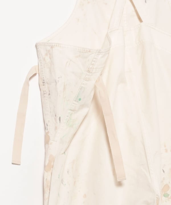 BEAMS BOY（ビームス ボーイ）ホワイト ペイント オーバーオール