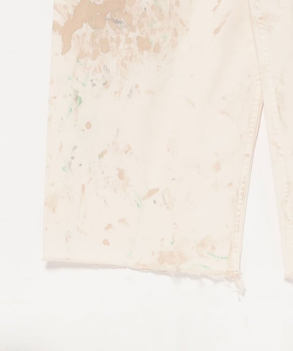 BEAMS BOY（ビームス ボーイ）ホワイト ペイント オーバーオール