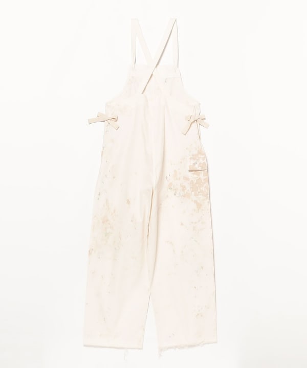 BEAMS BOY（ビームス ボーイ）ホワイト ペイント オーバーオール