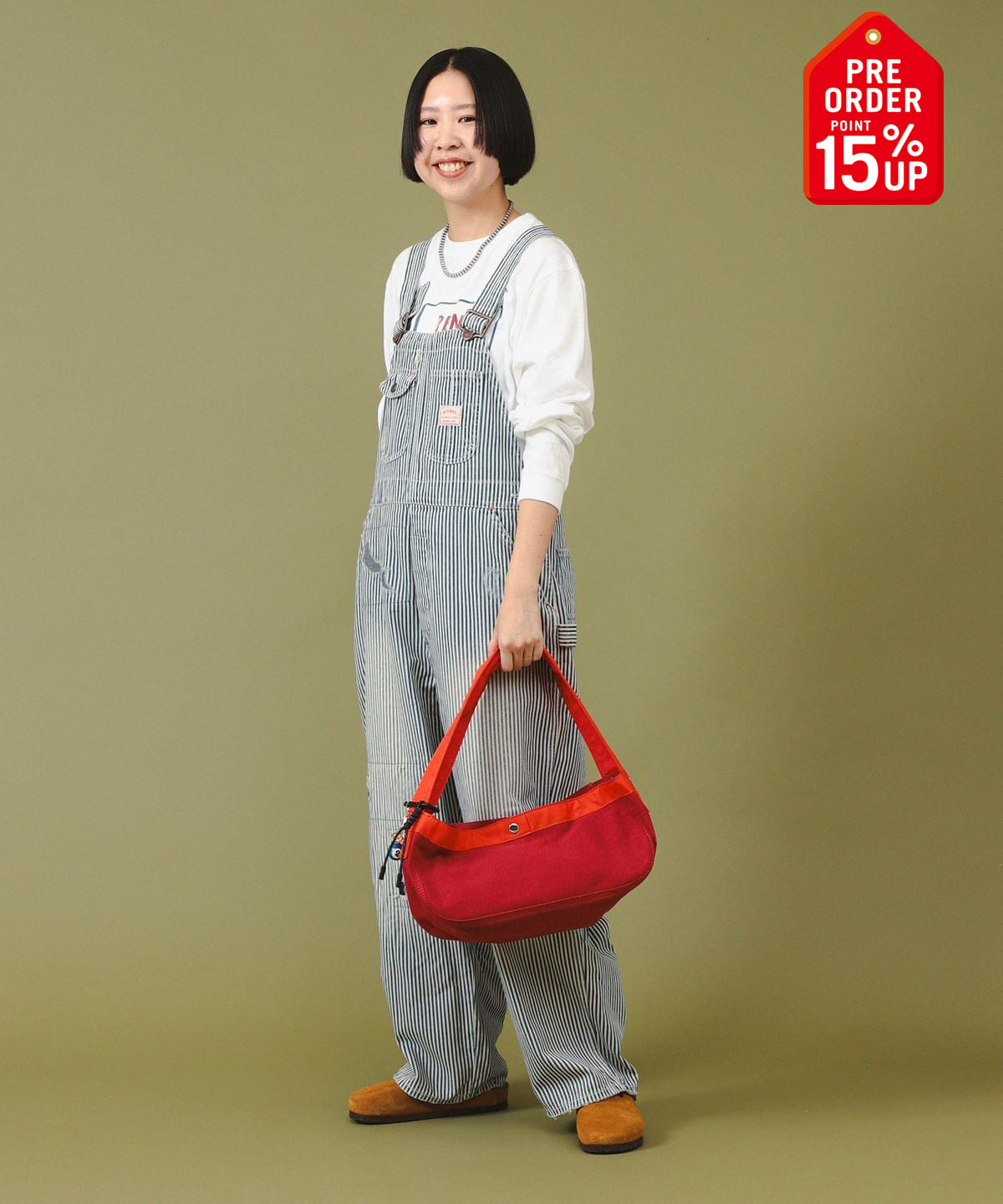【+15%ポイントUP】【別注】BIGMAC ビッグマック / ヒッコリー オーバーオール パンツ WOMEN HICKORY S 【+15%ポイントUP】【別注】BIGMAC ビッグマック / ヒッコリー オーバーオール パンツ WOMEN HICKORY S