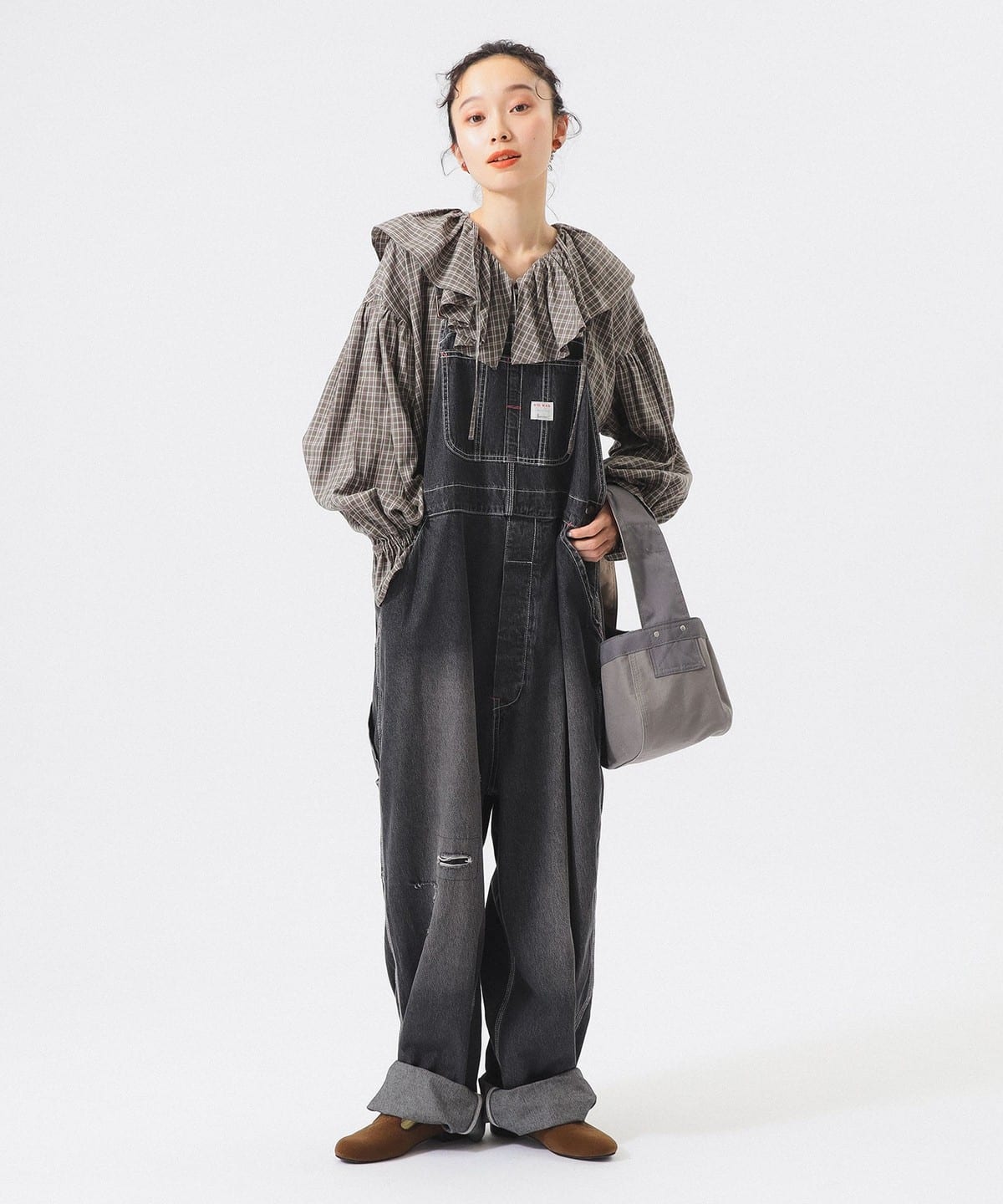 【別注】BIGMAC ビッグマック / リペア オーバーオール パンツ WOMEN BLACK M 【別注】BIGMAC ビッグマック / リペア オーバーオール パンツ WOMEN BLACK M