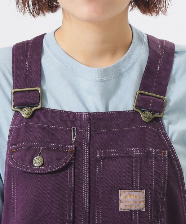 BIG MAC 紫色 オーバーオール　ビームスボーイ　BEAMS BOY BEAMS BOY（ビームス ボーイ）【別注】BIGMAC / オーバーダイ