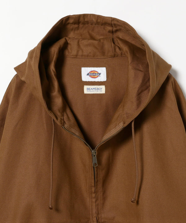 Dickies × BEAMS BOY 別注 ワーク ビッグ パーカー パーカー | red