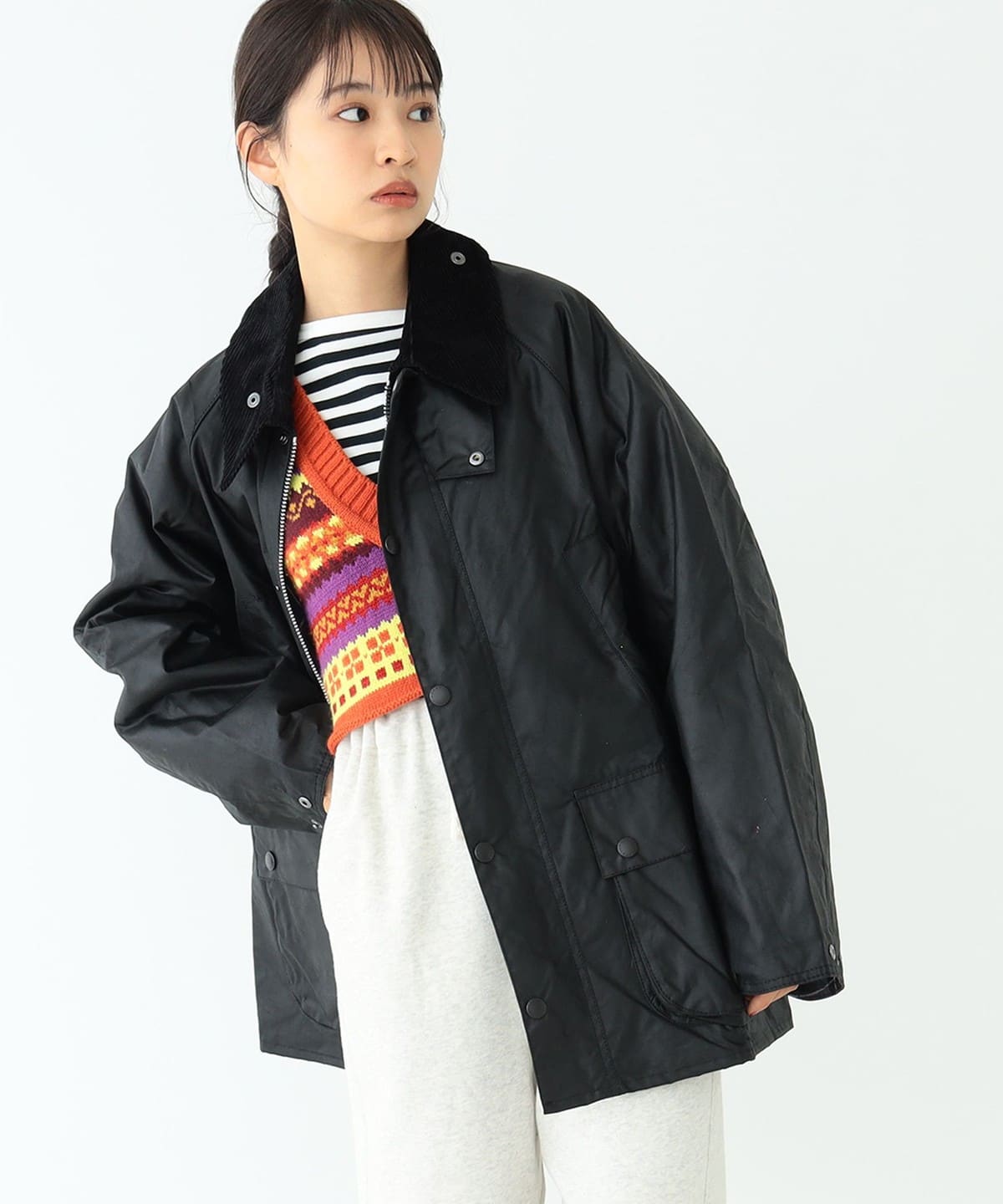 BEAMS BOY（ビームス ボーイ）○Barbour / OVERSIZE WAX BEDALE