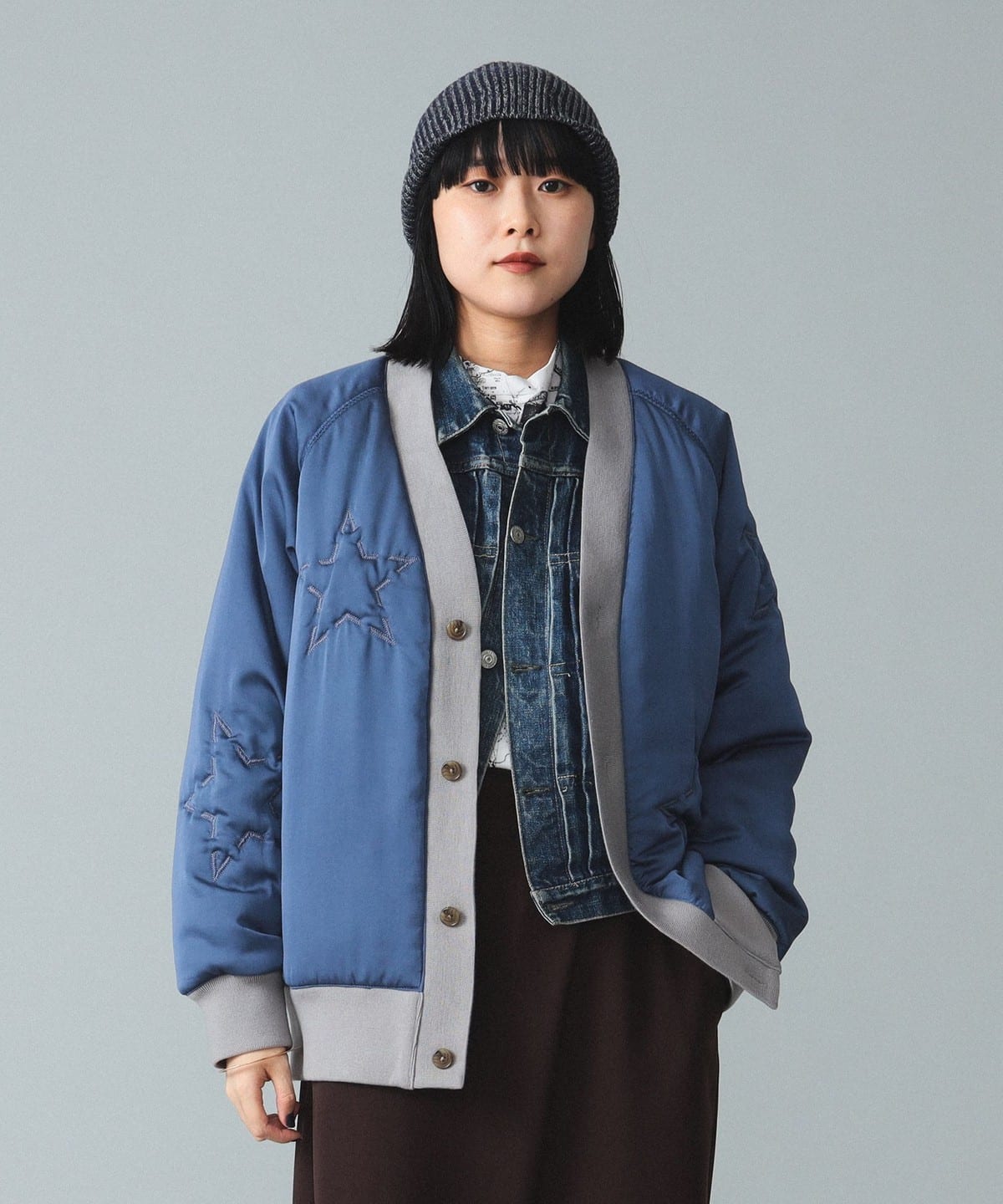 BEAMS BOY（ビームス ボーイ）maturely / Star Quilted Cardigan
