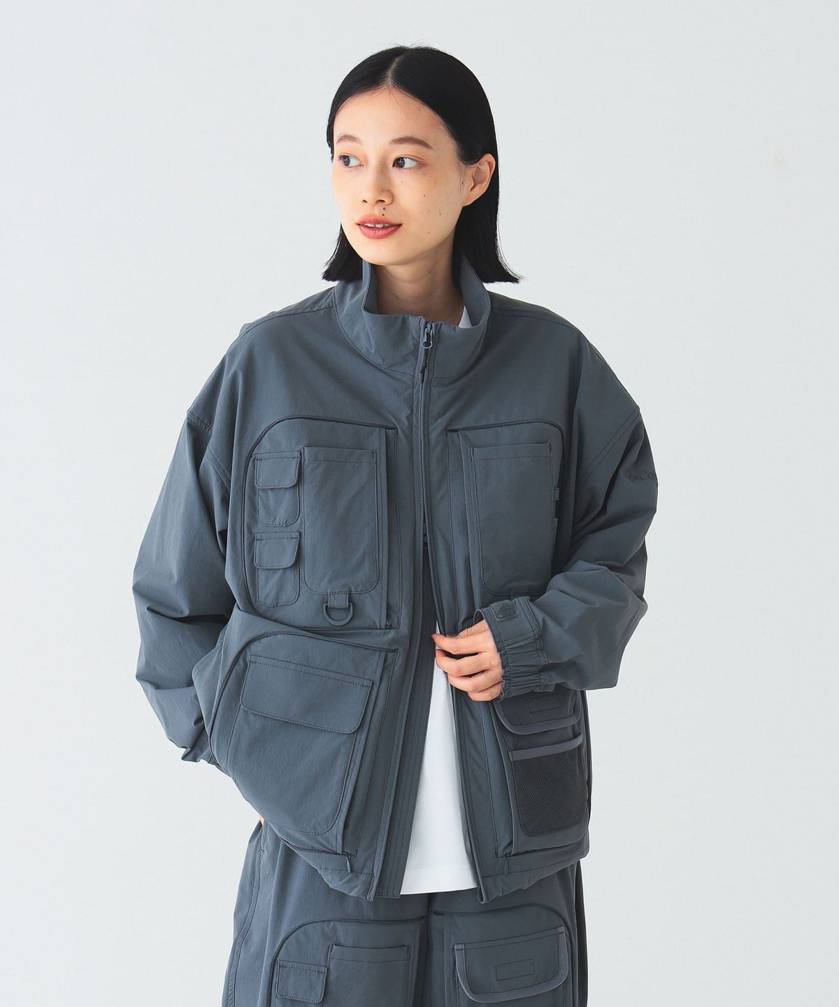 〈WOMEN〉Columbia × BEAMS / 別注 ジャケット ブルゾン WOMEN GREY XS 〈WOMEN〉Columbia × BEAMS / 別注 ジャケット ブルゾン WOMEN GREY XS