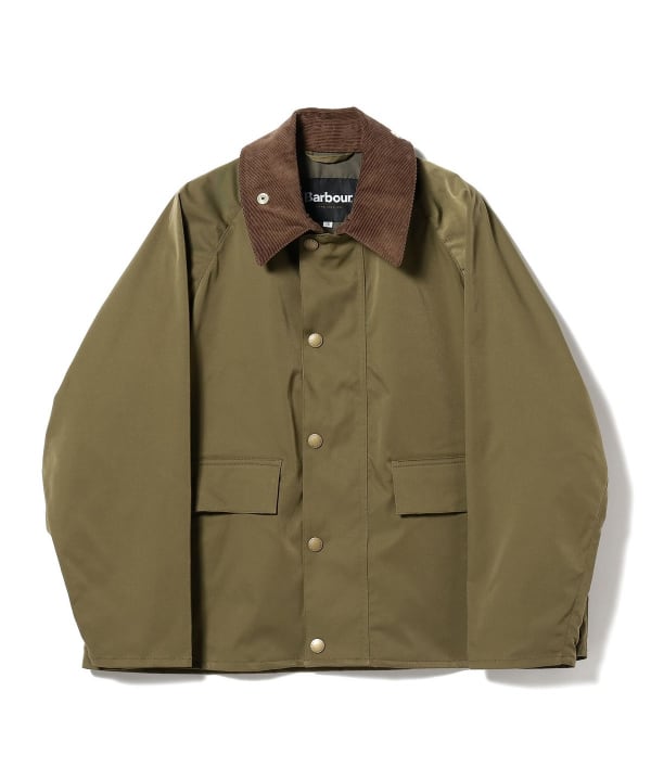 日本で買美品 定価4.7万 2022SS Barbour バブアー JOURNAL STANDARD別注 BIGSPAY ショートコート 14/ベージュ-. Mサイズ