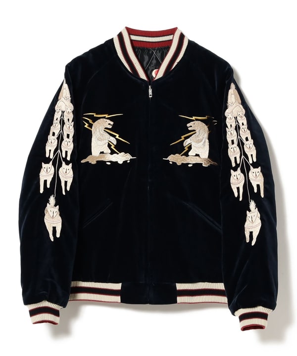 BEAMS BOY（ビームス ボーイ）テーラー東洋 / Velveteen Souvenir Jacket “MOUNTAIN GOAT” ×  “ALASKAN FLAG”（ブルゾン ブルゾン）通販｜BEAMS