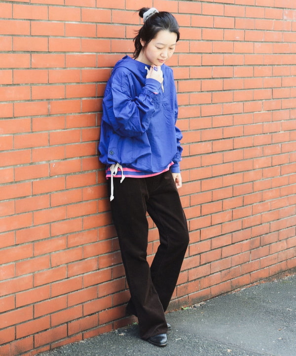 新品未使用 タグ付き ビームスボーイ サイドボタン アノラックパーカー グリーン BEAMS BOY（ビームス ボーイ）サイドボタン アノラック