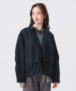 シャンブレー ギャバ ショート フィッシング ジャケット