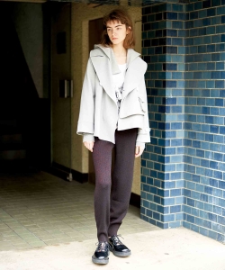 maturely / Asymmetry W Breast Jacket
