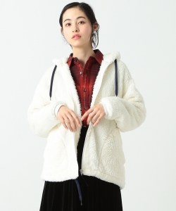 Champion / 別注 フード付き ボア コーチジャケット