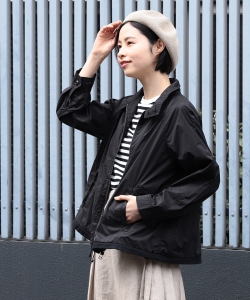 BEAMS BOY / ストレッチタフタ ドッグイヤー ジャケット