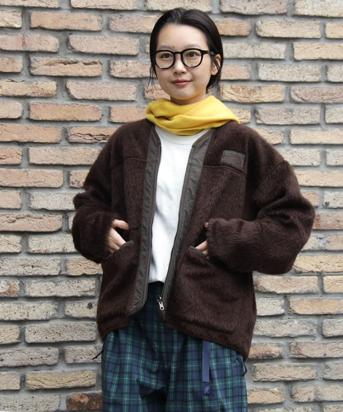 【別注】THE NORTH FACE PURPLE LABEL ザ・ノース・フェイス パープルレーベル / フリース カーディガン ブルゾン WOMEN BROWN WS