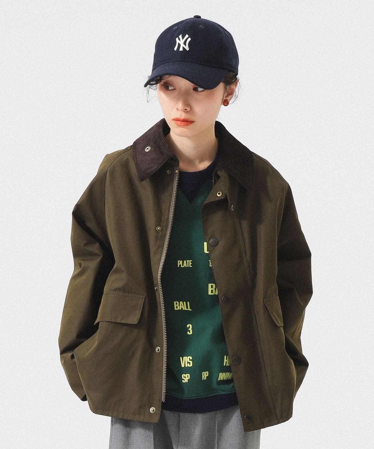 【別注】Barbour バブアー / Thornbury Jacket 25FW ブルゾン WOMEN OLIVE ONE SIZE 【別注】Barbour バブアー / Thornbury Jacket 25FW ブルゾン WOMEN OLIVE ONE SIZE