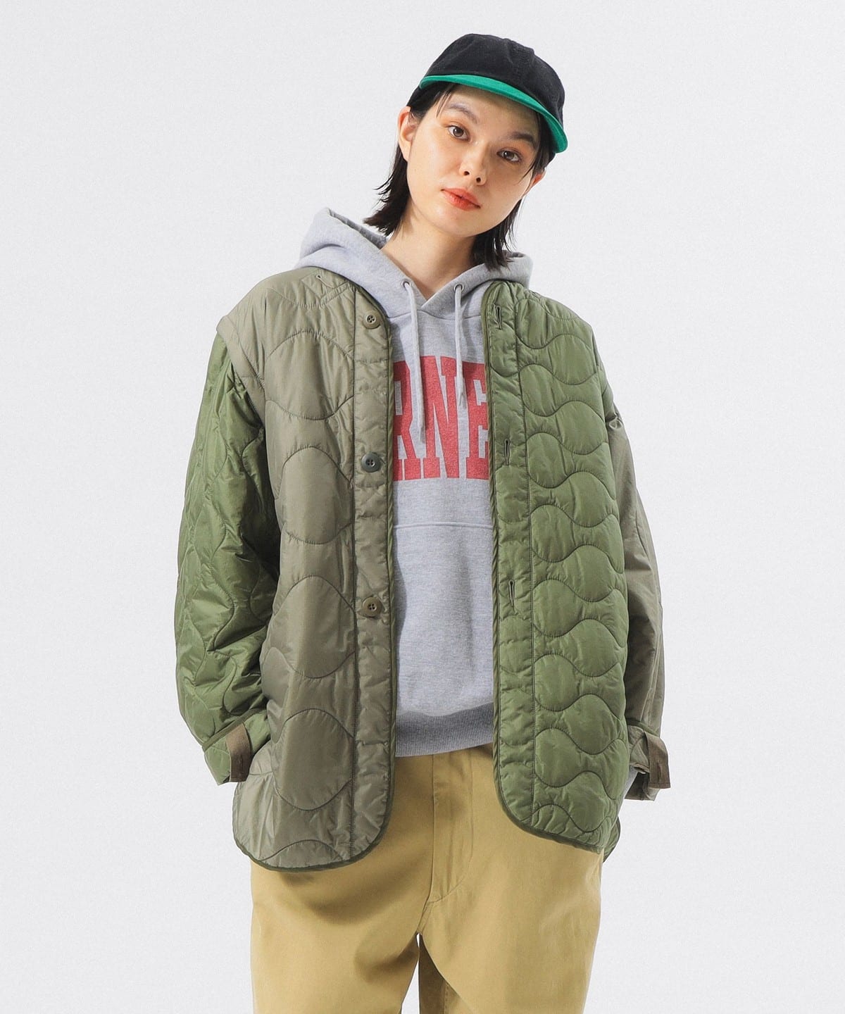 BEAMS BOY（ビームス ボーイ）クレイジー デタッチ スリーブ ライナー