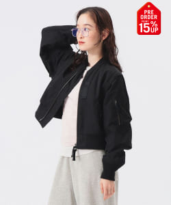 【+15%ポイントUP】デタッチ スリーブ ミリタリー ブルゾン
