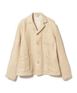 AURALEE / LINEN DOUBLE FACE BLOUZON