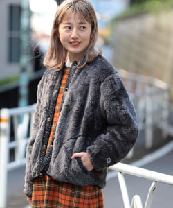 Champion × BEAMS BOY / 別注 ボア スナップ ジャケット 20AW